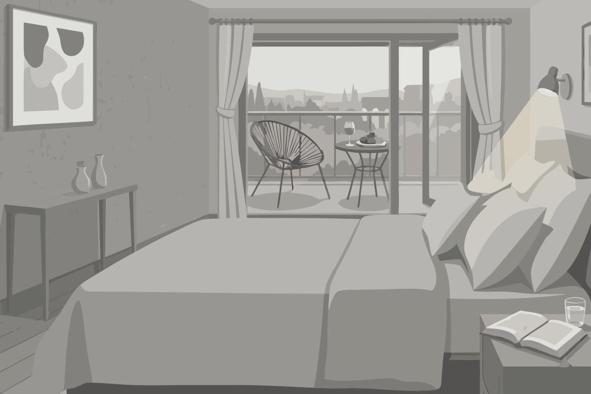 Habitación Doble adaptada para personas con discapacidad - 2 camas